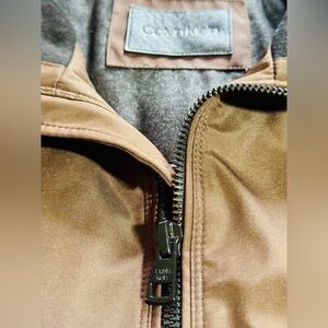 Calvin Klein Men's Classic Midweight Stand Collar Jacket Tobacco Large/X-Large